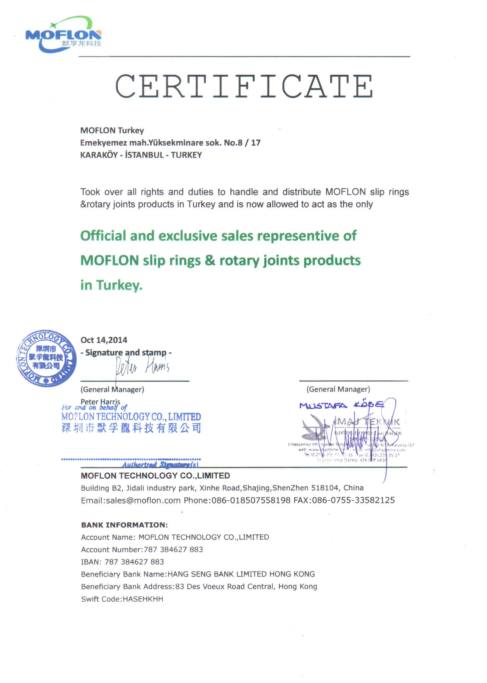 Moflon Türkiye Distribütörü